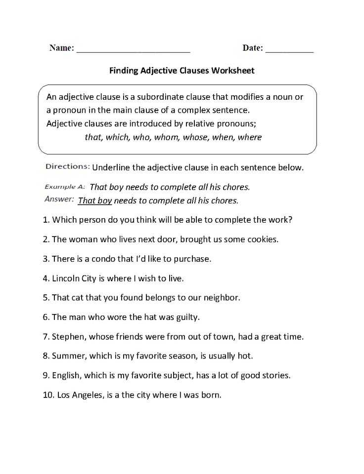 Subordinate Clause Worksheet Also 8 Best Relative Clause Lesson Plan Ideas Images On Pinterest