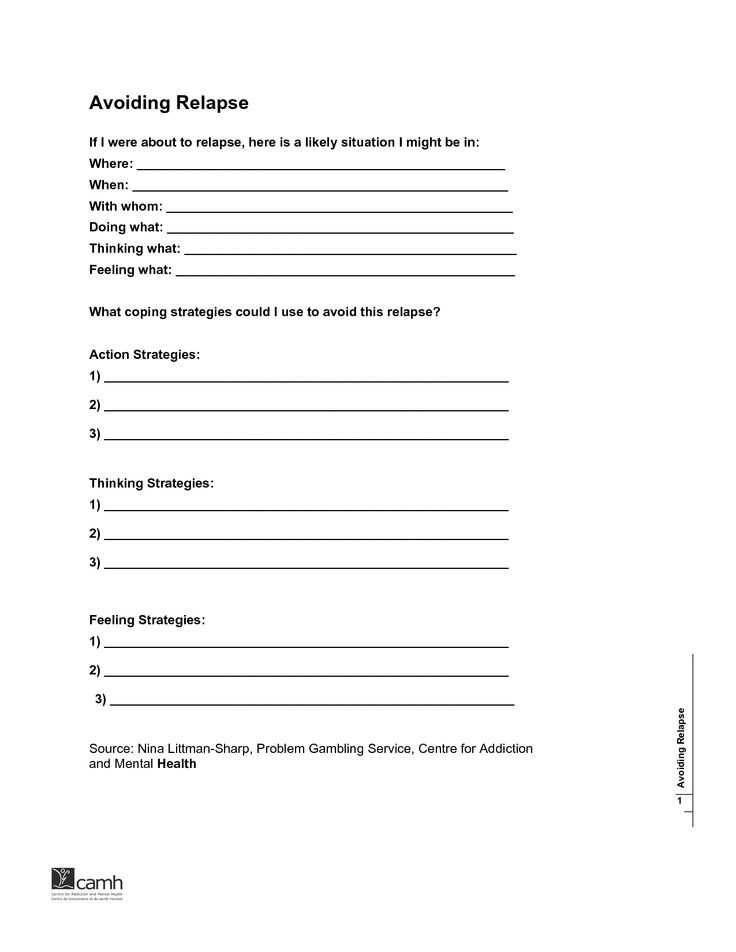Substance Abuse Worksheets as Well as 19 Best Relapse Prevention Images On Pinterest