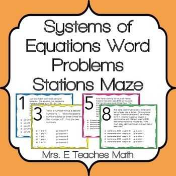 Systems Of Equations Activity Worksheet and 218 Best Algebra Images On Pinterest