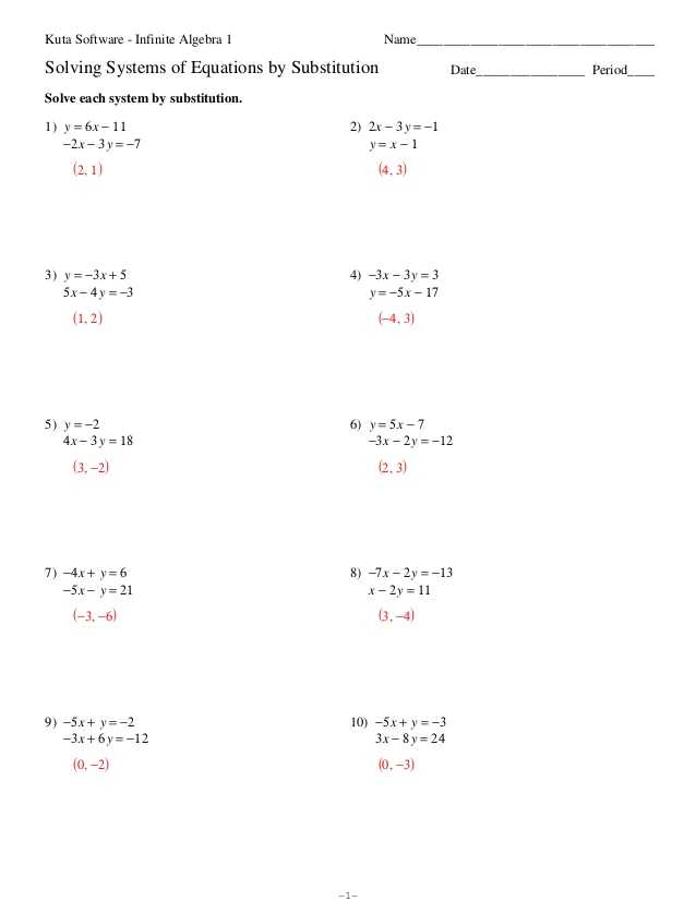 Systems Of Equations Substitution Worksheet Along with Two Systems Equations Worksheet the Best Worksheets Image