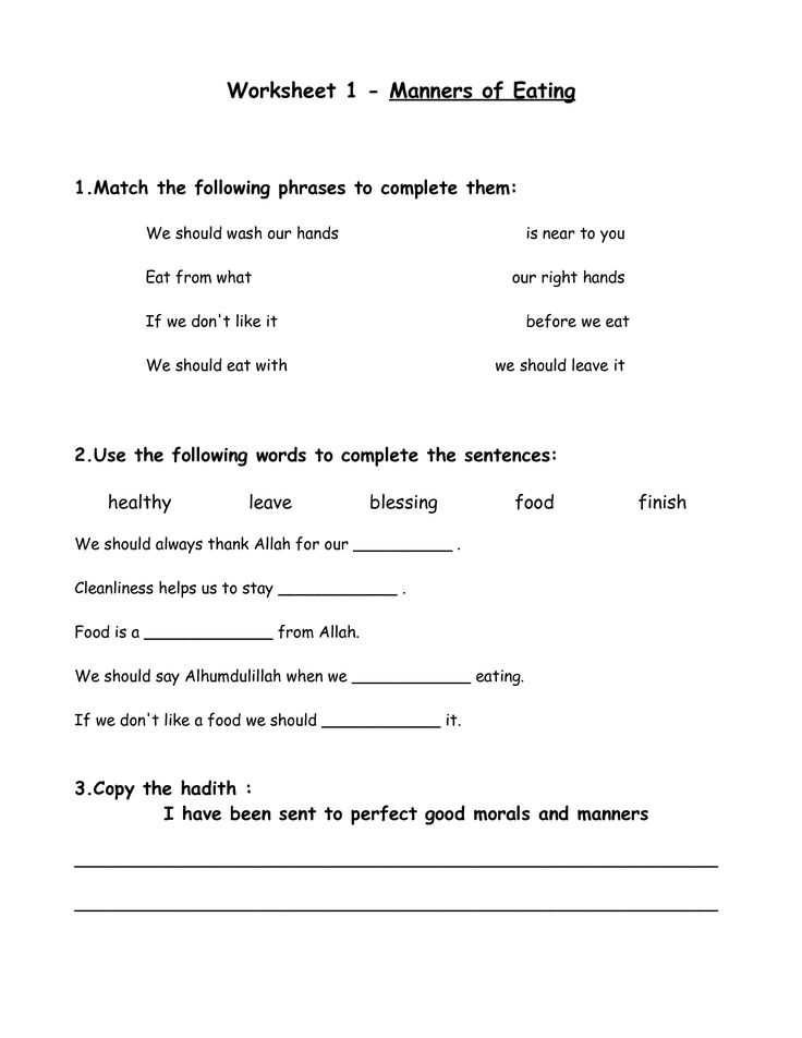 Table Manners Worksheet as Well as 15 Best Manners Images On Pinterest
