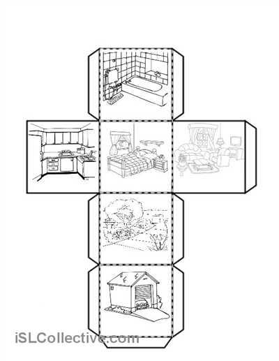 Teacher Made Worksheets with Cube with the Parts Of the House Worksheet Free Esl Printable