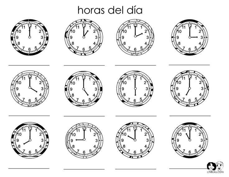 Telling Time In Spanish Worksheets Pdf or 46 Best La Hora Images On Pinterest