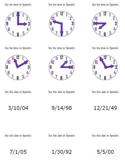 Telling Time In Spanish Worksheets Pdf with 117 Best Time La Hora Images On Pinterest