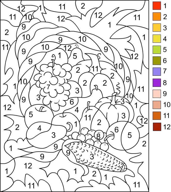 Thanksgiving Color by Number Addition Worksheets with 82 Best Coloriages Codé Images On Pinterest