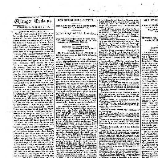 The Carolina Charter Of 1663 Worksheet Answers with Chicago Tribune Chicago Ill 1864 1872 January 04 1865 Image