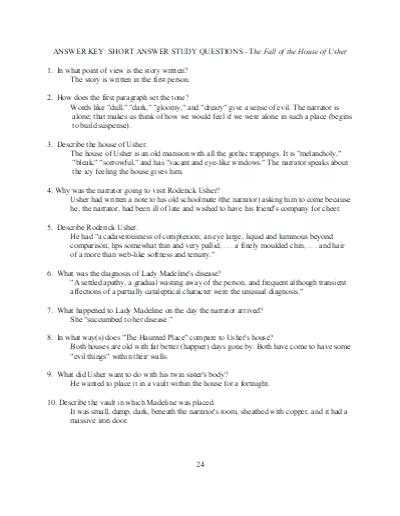 The Cask Of Amontillado Worksheet Answers and the Cask Amontillado Worksheet Answers for the Cask