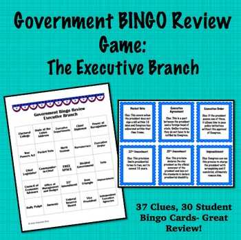 The Executive Branch Worksheet and Government Bureaucracy Teaching Resources