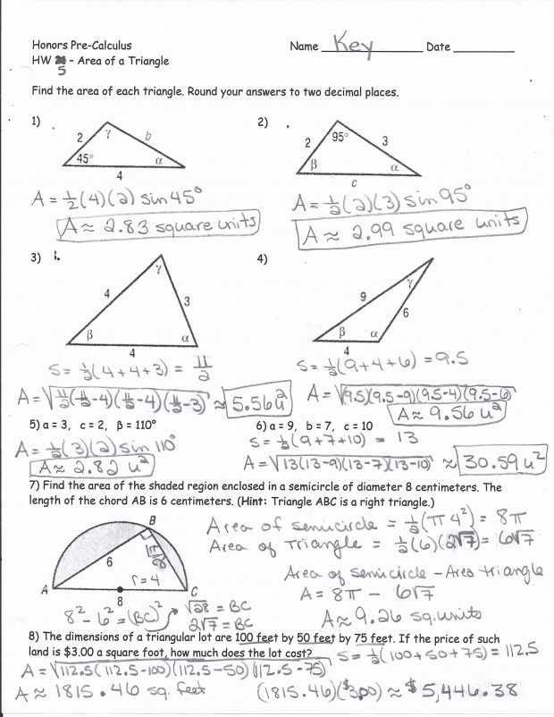 The Law Of Sines Worksheet Answers together with Inspirational Law Sines Worksheet New solving Real World Problems