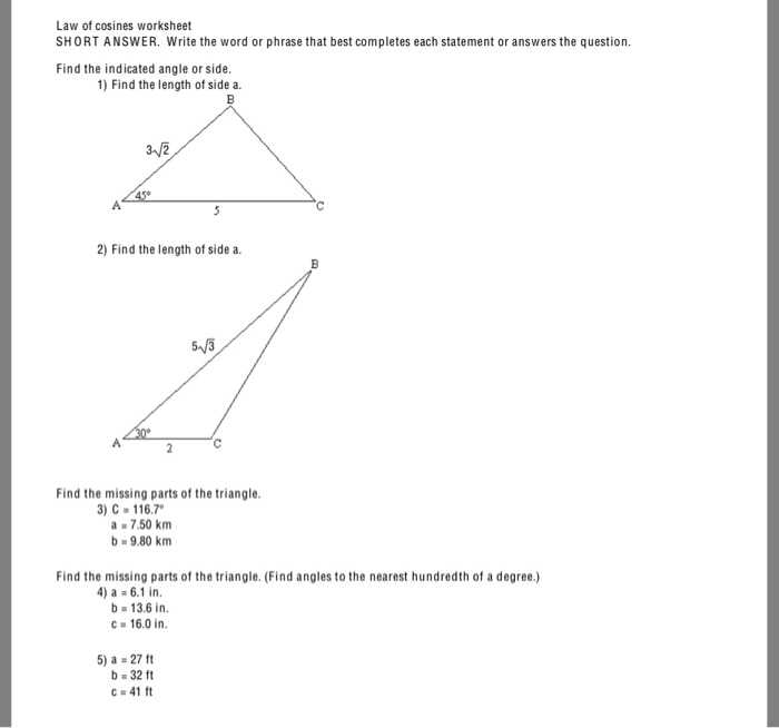 The Law Of Sines Worksheet Answers with Precalculus Archive April 17 2017