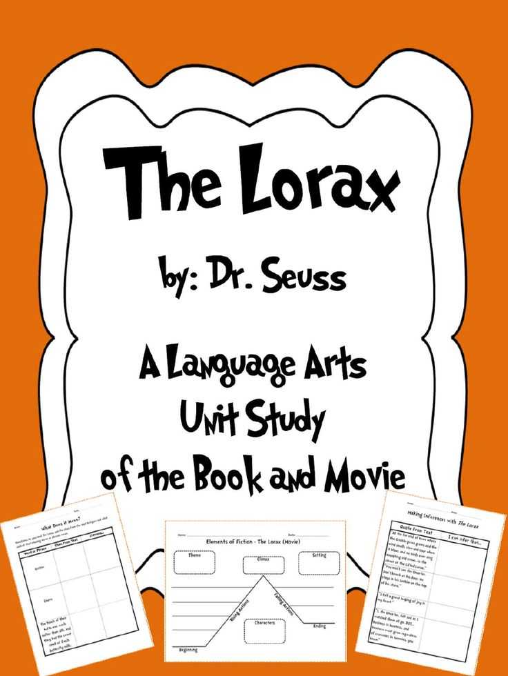 The Lorax Movie Worksheet Answers or 155 Best Teaching Language Arts Images On Pinterest