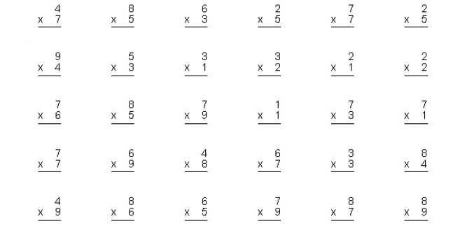 The Math Worksheet Site or Create Your Own Math Worksheets Multiplication
