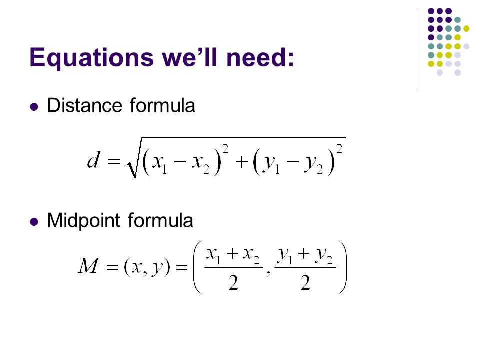The Midpoint formula Worksheet as Well as Circles Unit 3 2 Equations We Ll Need Distance formula Midpoint