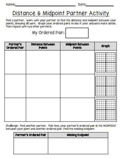 The Midpoint formula Worksheet with Midpoint and Distance formula Worksheet Inspirational Circles