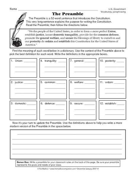 The Us Constitution Worksheet Also 1006 Best 8th Grade Civics Images On Pinterest
