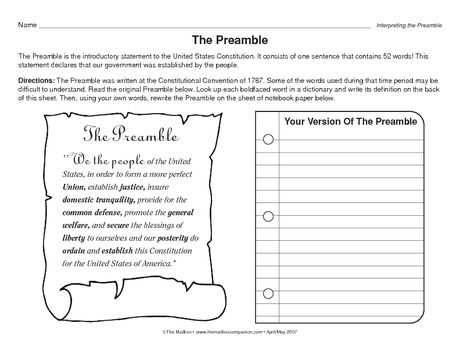 The Us Constitution Worksheet or 54 Best Us Government Multiple Ages Images On Pinterest