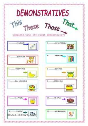 This that these Those Worksheet together with there are Activities to Plete with This these that Those 2