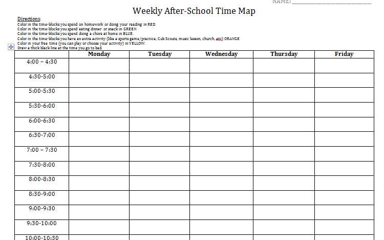 Time Management Worksheets for Highschool Students or Lesson Plan Template 17 Free Word Pdf Documents Download after
