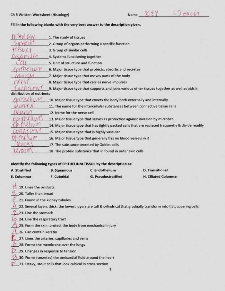 Tissue Worksheet Section A Intro to Histology Answers with Fantastisch Anatomy and Physiology Lab Manual Zeitgenössisch