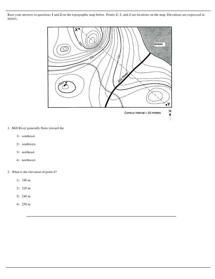 Topographic Map Reading Worksheet Answer Key together with topographic Map Reading Worksheet Answers – Streamcleanfo