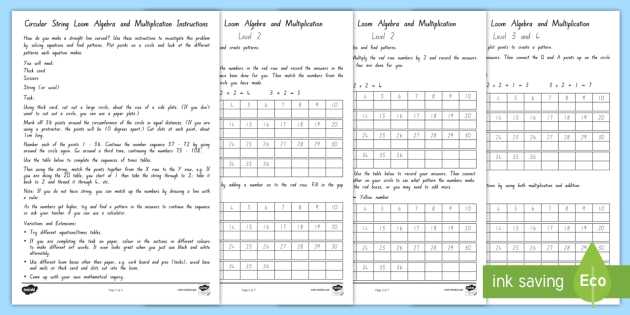 Transition to Algebra Worksheets as Well as Algebra Mathematical Inquiry Differentiated Worksheet Activity