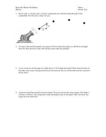 Transparency 6 1 Worksheet the Trajectory Of A Projectile Answers as Well as New Projectile Motion Worksheet Lovely Projectile Motion Worksheet
