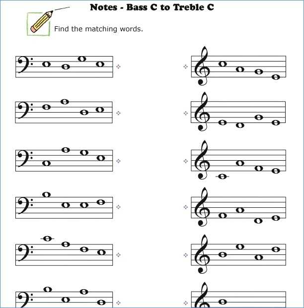 Treble Clef Worksheets with Bass Clef Notes Worksheet Image Collections Worksheet Math for Kids