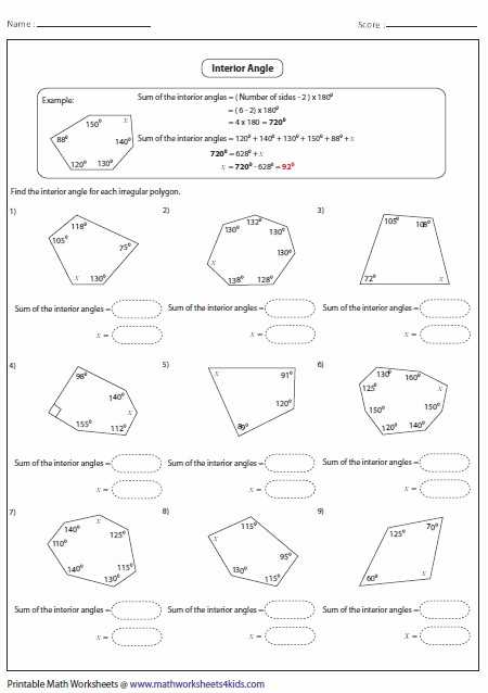 Triangle Interior Angle Worksheet Answers Along with Exterior Angle theorem Worksheet Lovely Worksheets Exterior Angles