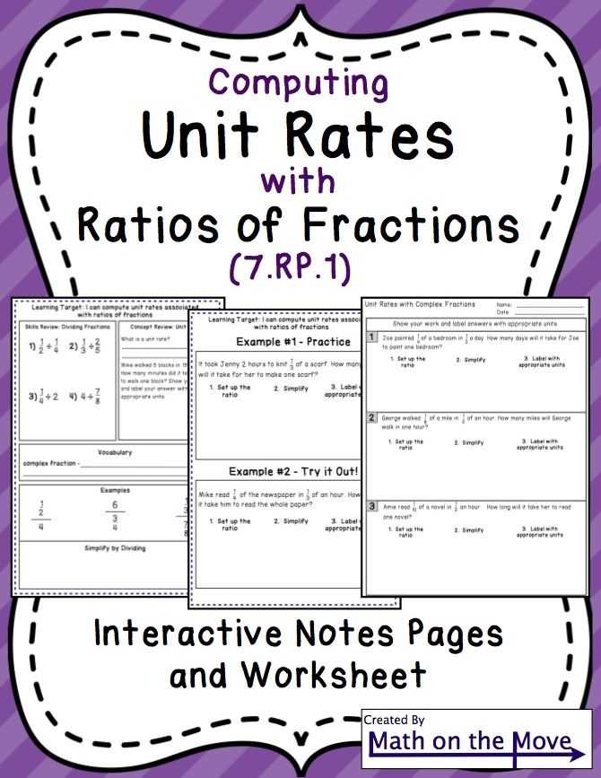 Unit Rate Worksheet 7th Grade together with 219 Best Math Ratios Proportions Images On Pinterest