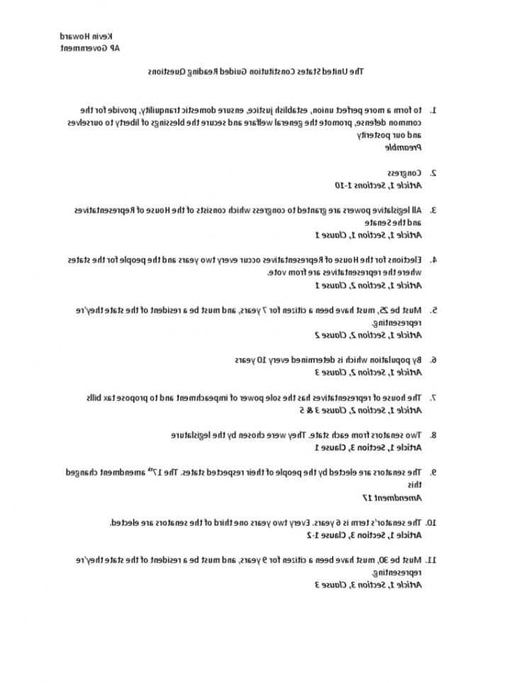 United States Constitution Worksheet Also 26 New Pics United States Constitution Worksheet