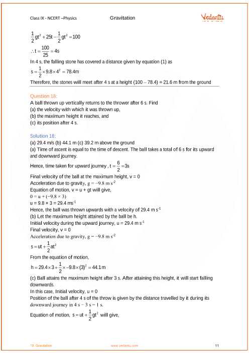 Universal Gravitation Worksheet Physics Classroom Answers Along with Ncert solutions for Class 9 Science Chapter 10 Gravitation