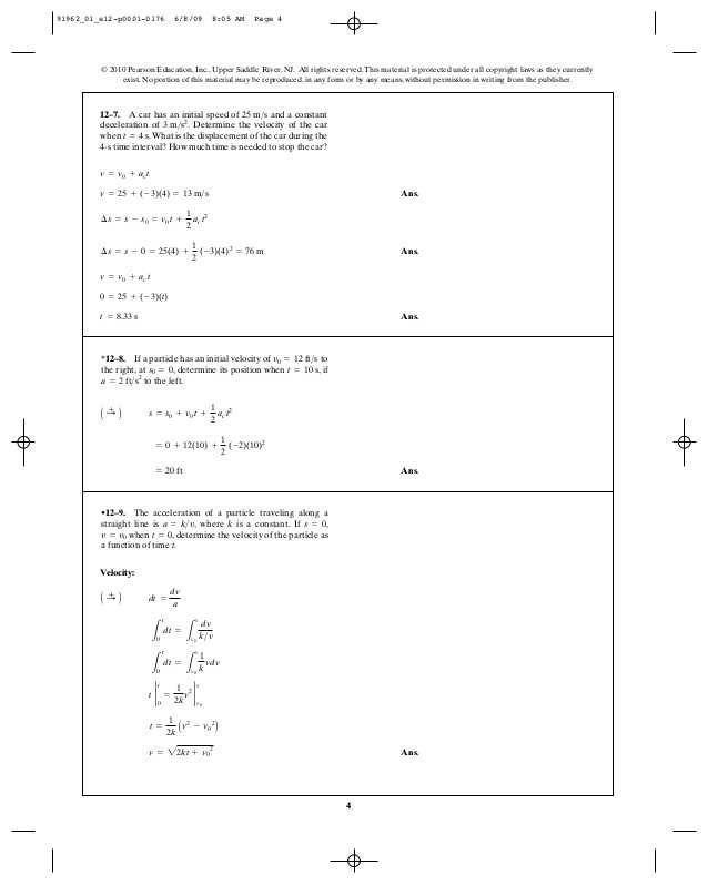 Velocity Acceleration Worksheets or Met 301 Chapter 12