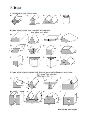 Volume Of Prisms Worksheet or Volume & Surface area Cylinder by Jamescmartin Teaching Resources
