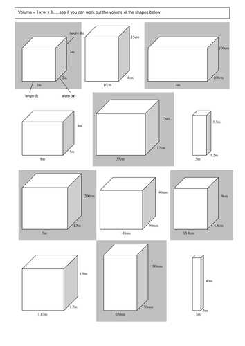 Volume Of Prisms Worksheet together with Finding the Volume Of A Cuboid Rag by Rishna S Teaching Resources