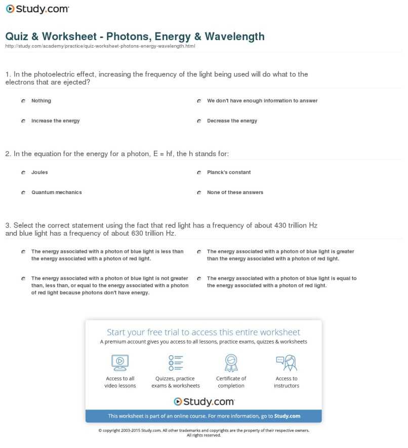 Wavelength Frequency Speed and Energy Worksheet with Frequency Wavelength Worksheet Gallery Worksheet Math for Kids