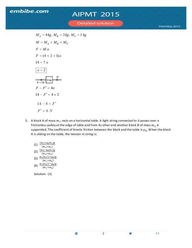 Weight Friction and Equilibrium Worksheet Answers as Well as Aipmt 2015 Answer Key & solutions