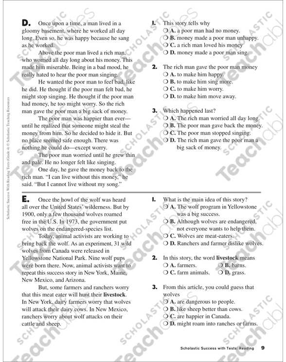Wolves In Yellowstone Worksheet or Math Skills Transparency Worksheet Answers