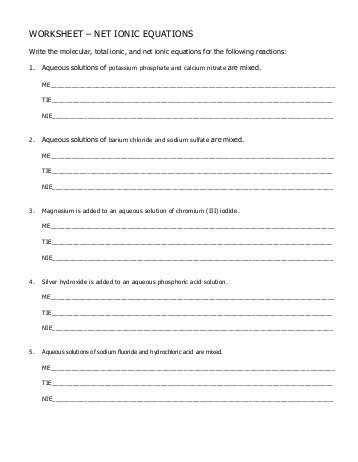 Word Equations Chemistry Worksheet Along with Word Equations Worksheet solutions