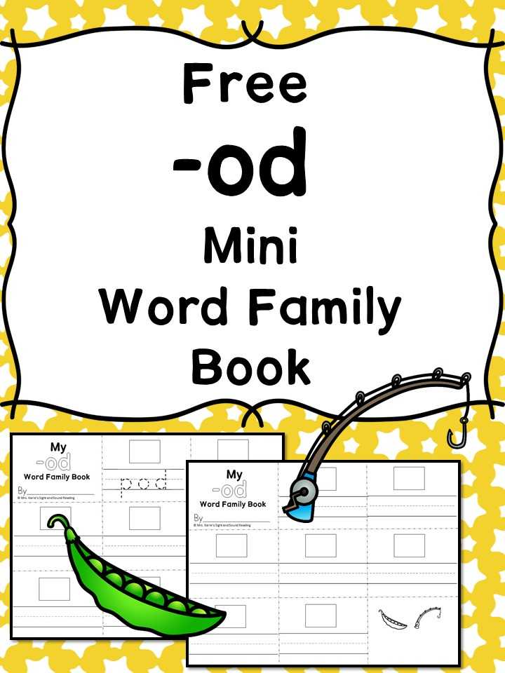 Word Family Worksheets Kindergarten or Od Cvc Word Family Worksheets Make A Word Family Book