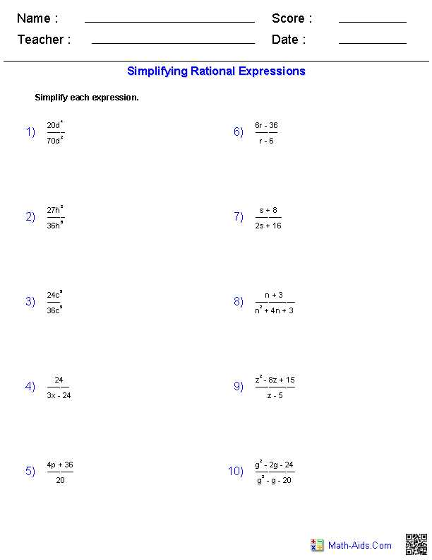 Worksheet 3 Systems Of Equations Substitution and Elimination Answers Also Simplifying Rational Expressions Worksheets