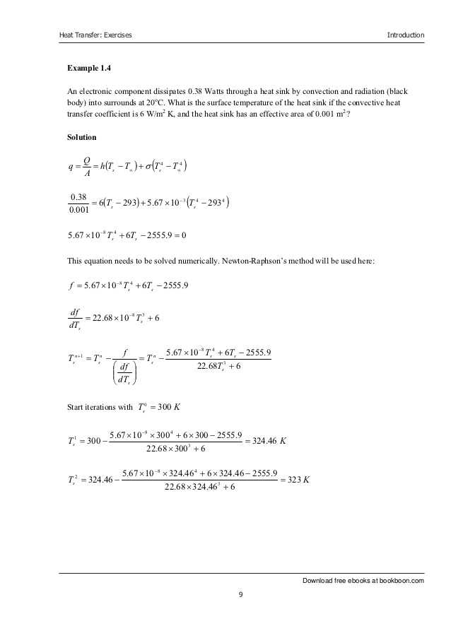 Worksheet Methods Of Heat Transfer with Heat Transfer Exercise Book