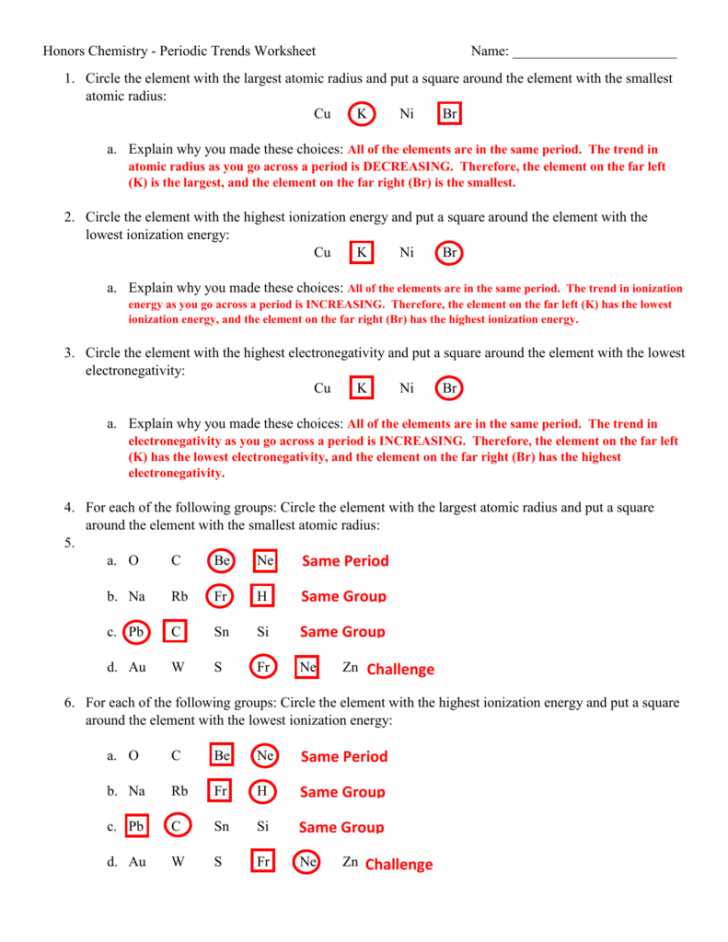 Worksheet Periodic Table Answer Key Also Periodic Trends Worksheet Answers Cadrecorner