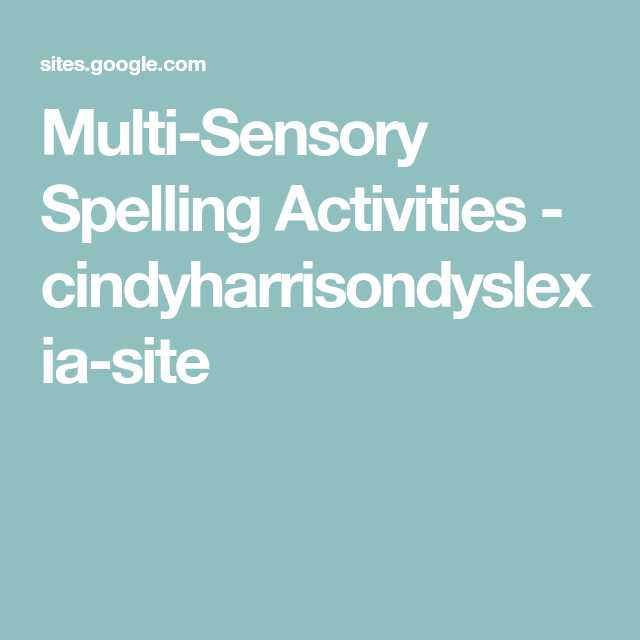 Worksheets for Dyslexia Spelling Pdf Along with Multi Sensory Spelling Activities Cindyharrisondyslexia Site