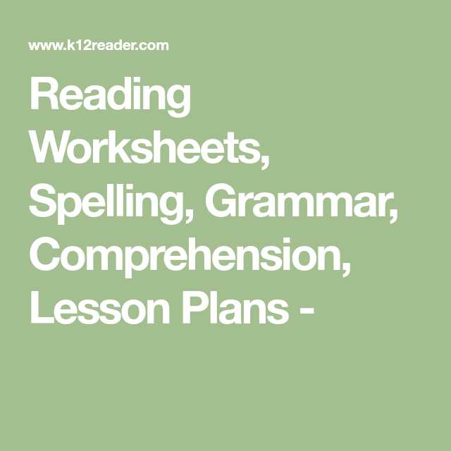 Worksheets for Dyslexia Spelling Pdf or Reading Worksheets Spelling Grammar Prehension Lesson Plans