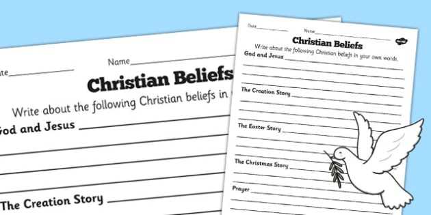 World Religions Worksheets Along with Christian Beliefs Differentiated Worksheets Worksheet Beliefs