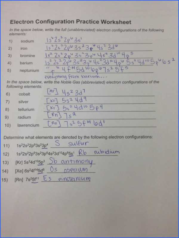Writing Electron Configuration Worksheet Answer Key together with Worksheets 43 Beautiful Electron Configuration Worksheet Answers Hd