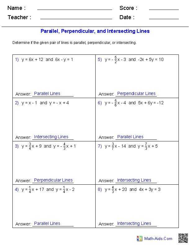 Writing Equations Of Parallel and Perpendicular Lines Worksheet Answers Along with Best Writing Equations Parallel and Perpendicular Lines Worksheet