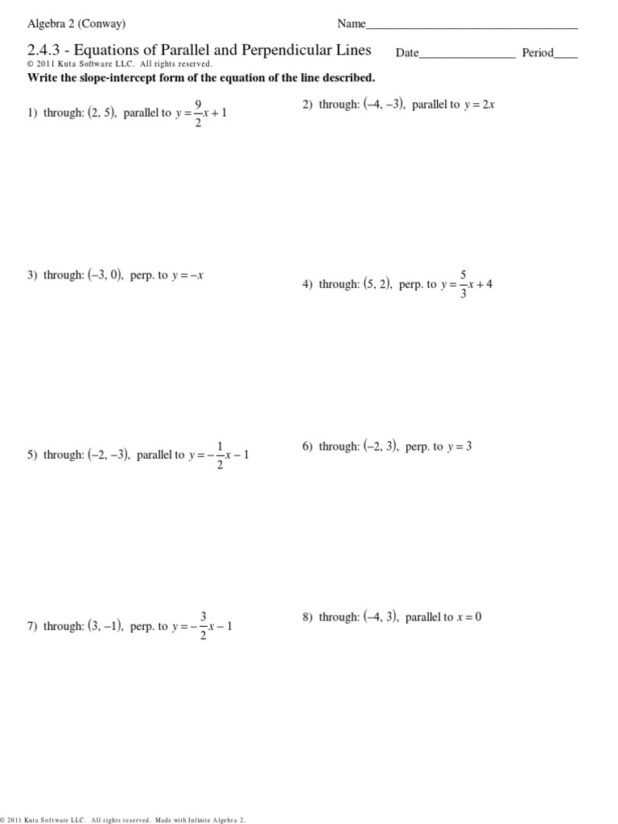 Writing Equations Of Parallel and Perpendicular Lines Worksheet Answers together with Writing Equations Parallel and Perpendicular Lines Worksheet