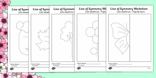 Writing Rules for Translations Worksheet Along with Spring themed Symmetry Worksheets Romanian Translation