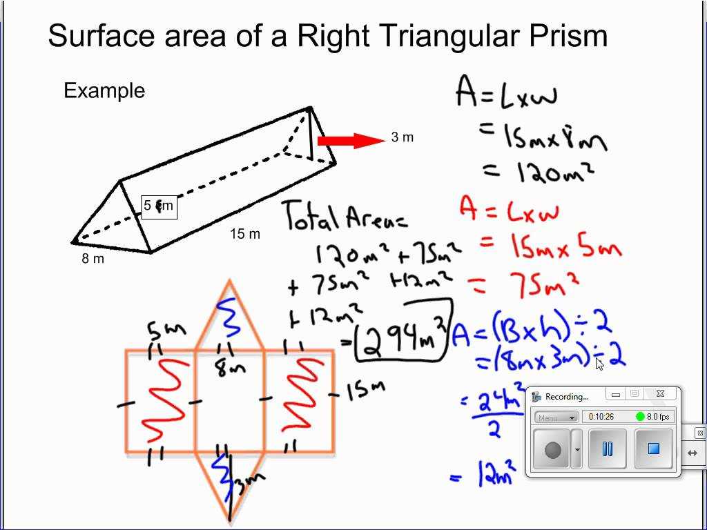 11 2 Surface areas Of Prisms and Cylinders Worksheet Answers Also solving for Surface area Of Retangular Prisms Right Triangu